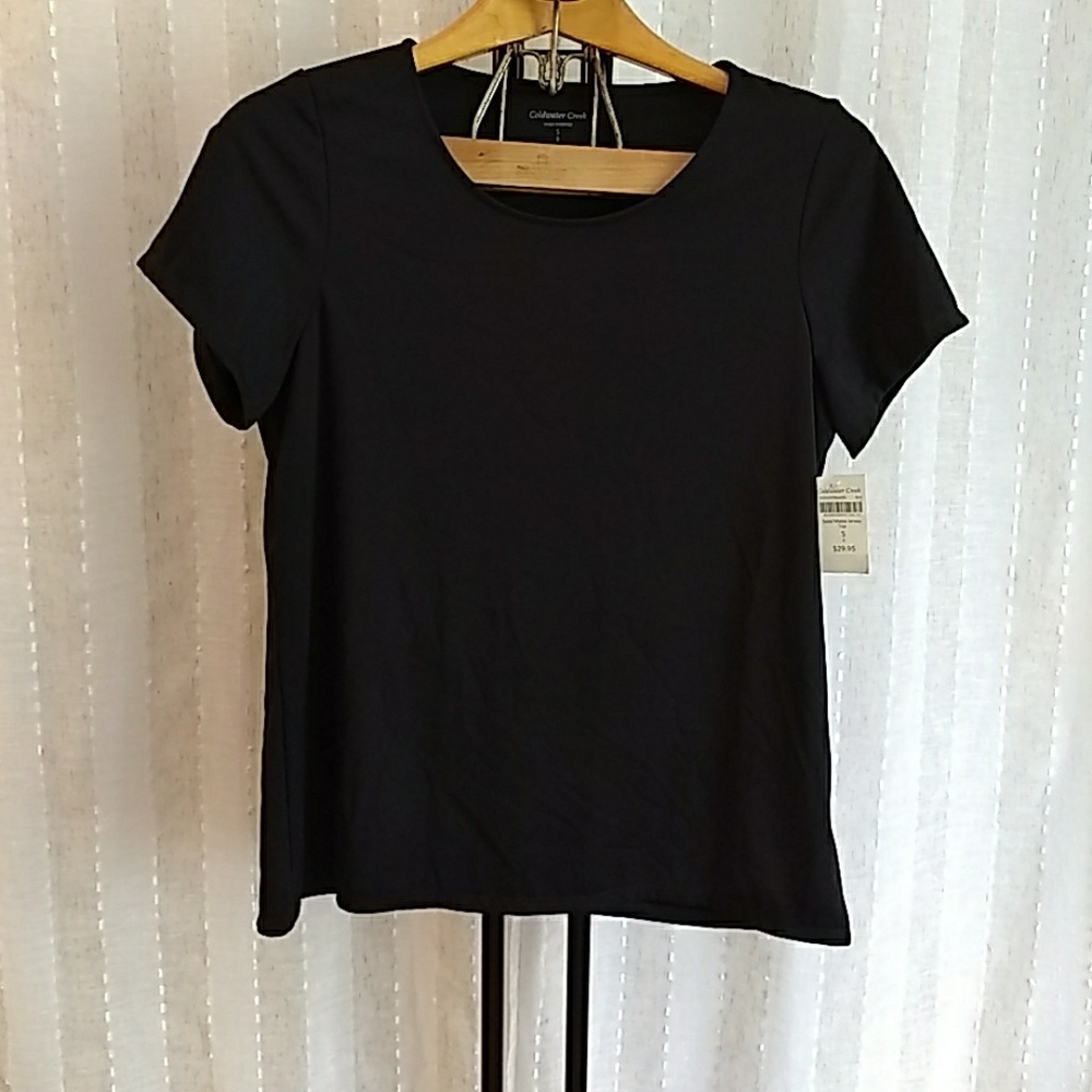 Coldwater Creek solid matte Jersey top